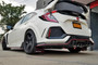 Rally Armor for 17-18 Honda Civic Type R (Type R Only) UR Black Mud Flap W/ Red