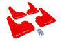 Rally Armor UR Red Mud Flap with White Logo for 2010+ Mazda3/Speed3