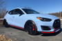 Rally Armor for 2019+ Hyundai Veloster N UR Red Mud Flap W/ White Logo