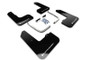 Rally Armor MF57-UR-BLK/WH Black Mud Flap/White Logo