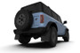 Rally Armor Black Mud Flap with Metallic Black Logo for 21-22 Ford Bronco (Plstc Bmpr - NO Rptr/Sprt - NO RR/RB)