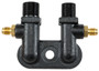 Four Seasons #8 MIO Discharge, #10 MIO Suction 90 Degree w/R12 Ports, Compressor Manifold for 1999 Ford 4.6L (F-250) 12198