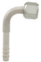 Four Seasons 90 Degree Female Metric O-Ring, Aluminum, Standard Diameter Barb and Clamp 14606