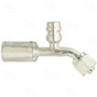 Four Seasons 45 Degree Female O-Ring Long Pilot w/ R134a Service Port, Stl, Std Dia. Beadlock 15949