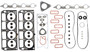Enginetech C346HS-C MLS Head Gasket Set OEM-Spec for 2002-2004 Cadillac/Chevrolet/Pontiac 5.7L 346ci V8 OHV - MLS Head Gaskets