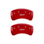 MGP 4 Caliper Covers Engraved Front & Rear MGP Red Finish Silver Characters