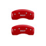 MGP 4 Caliper Covers Engraved Front & Rear MGP Red Finish Silver Characters