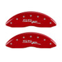 MGP 4 Caliper Covers Engraved Front & Rear SSR Red Finish Silver Characters
