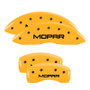 MGP 4 Caliper Covers Engraved Front & Rear C5/Corvette Yellow Finish Black Characters