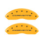 MGP 4 Caliper Covers Engraved Front & Rear C5/Corvette Yellow Finish Black Characters