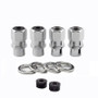 McGard Hex Lug Nut (Drag Racing Short Shank) 1/2-20 / 13/16 Hex / 1.6in. Length (4-Pack) - Chrome