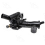 Four Seasons Outlet and Thermostat Housing Kit with Thermostat for 2001-2006 Hyundai/Kia 2.4L (Sonata, Optima) 86245