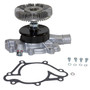 GMB Engine Water Pump with Electric Fan Clutch for 1993-2003 Dodge/Jeep 5.2L 3.9L (B150, B1500, B250, B2500)