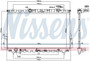 Nissens Radiator w/Integrated Transmission Oil Cooler 67030 for 2001-2006 Hyundai 2.7L 2.4L (Santa Fe)