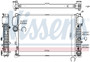 Nissens Radiator w/Integrated Transmission Oil Cooler 67107A for 2005-2014 Mercedes-Benz 5.5L 4.7L (CL500, CL550, CL600, CL63 AMG)