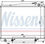 Nissens Radiator w/Integrated Transmission Oil Cooler 68715 for 1996-2004 INFINITI/Nissan 3.5L 3.3L (QX4, Pathfinder)