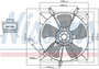 Nissens A/C Condenser Fan Assembly 85012 for 1992-1996 Toyota 2.2L 3.0L (Camry)