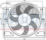 Nissens A/C Condenser Fan Assembly 85420 for 1999-2006 BMW 2.2L 2.5L (320i, 323Ci, 323i, 325Ci)
