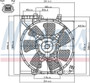 Nissens A/C Condenser Fan Assembly 85491 for 1995-2002 Subaru 2.5L 2.2L (Forester, Impreza)