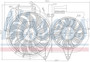 Nissens A/C Condenser Fan Assembly 85247 for 2000-2011 Audi/Seat 1.8L 2.0L (A4, A4 Quattro, Exeo)