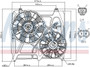 Nissens A/C Condenser Fan Assembly 85271 for 2003-2009 Kia 3.3L 3.5L (Sorento)