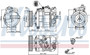 Nissens Air Conditioning Compressor with Clutch 890025 for 2004-2007 Volkswagen 4.2L (Touareg)