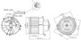 Nissens Blower Motor Assembly 87599 for 2014-2024 BMW/Mini 2.0L 0.6L (228i Gran Coupe, 228i xDrive Gran Coupe, i3, i3s)