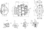Nissens Air Conditioning Compressor with Clutch 890749 for 2015-2023 Mercedes-Benz 3.0L 4.7L (C400, C43 AMG, C450 AMG, E400)