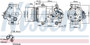 Nissens 6SE16 Compressor with Clutch 89089 for 1994-1997 Mazda 2.0L 2.5L (626, MX-6)