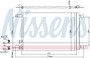 Nissens Air Conditioning Condenser/Receiver Drier Assembly 940319 for 2009-2025 Audi/Cupra/Seat 1.5L 1.0L
