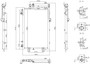 Nissens Air Conditioning Condenser 940833 for 2019-2025 Hyundai/Kia (Kona Electric, Niro EV)