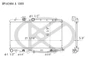 Koyorad Radiator A13051-1 for 2002-2007 Saab/Subaru 2.5L (9-2X, Impreza)