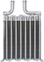 Interior Heating Heat Exchanger HVAC Heater Core 99434 for 1994-2008 Peterbilt 8.3L 5.9L (357, 377, 378, 379)