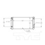 TYC Radiator 1533 for 1994-1995 Chevrolet/GMC 4.3L (Blazer, S10, Jimmy, Sonoma)