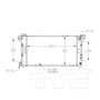 TYC Radiator 1862 for 1998-2000 Chrysler/Dodge/Plymouth 3.3L 3.8L (Grand Voyager, Town & Country, Voyager, Caravan)