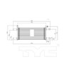 TYC Trans. Oil Cooler 19075 for 2013-2018 Ram 6.7L (2500, 3500)