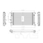 TYC Radiator 2607 for 2000-2005 Saturn 3.0L (L300, LS2, LW2, LW300)