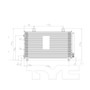TYC Condenser 30051 for 2017-2020 Toyota 3.5L (Sienna)
