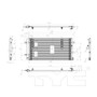 TYC Condenser 3868 for 2008-2017 Audi 2.0L 3.2L (A4, A4 Quattro, A5, A5 Quattro)
