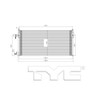 TYC Condenser 3876 for 2010-2013 Ford 2.0L (Transit Connect)