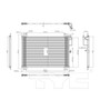 TYC Condenser 4719 for 2003-2009 Buick/Chevrolet/GMC 5.3L 6.0L (Rainier, Trailblazer, Trailblazer EXT, Envoy)