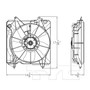 TYC Cooling Fan Assembly 601540 for 2016-2022 Honda 1.8L (HR-V)