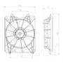 TYC Cooling Fan Assembly 601360 for 2011-2017 Honda 3.5L (Odyssey)