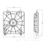 TYC Cooling Fan Assembly 611130 for 2008-2015 Acura/Honda 2.4L (TSX, Accord, Crosstour)
