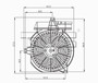 TYC Cooling Fan Assembly 610610 for 2001-2006 Hyundai 2.4L 2.7L (Santa Fe)