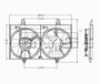 TYC Cooling Fan Assembly 620020 for 2000-2001 Nissan 1.8L 2.0L (Sentra)
