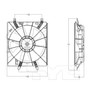 TYC Cooling Fan Assembly 601150 for 2007-2008 Acura 3.2L 3.5L (TL)
