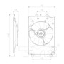 TYC Cooling Fan Assembly 611380 for 2009-2015 Honda 3.5L (Pilot, Ridgeline)