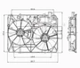 TYC Cooling Fan Assembly 620970 for 2004-2005 Toyota 3.3L (Sienna)