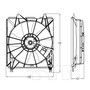 TYC Cooling Fan Assembly 601510 for 2010-2012 Acura 2.3L (RDX)